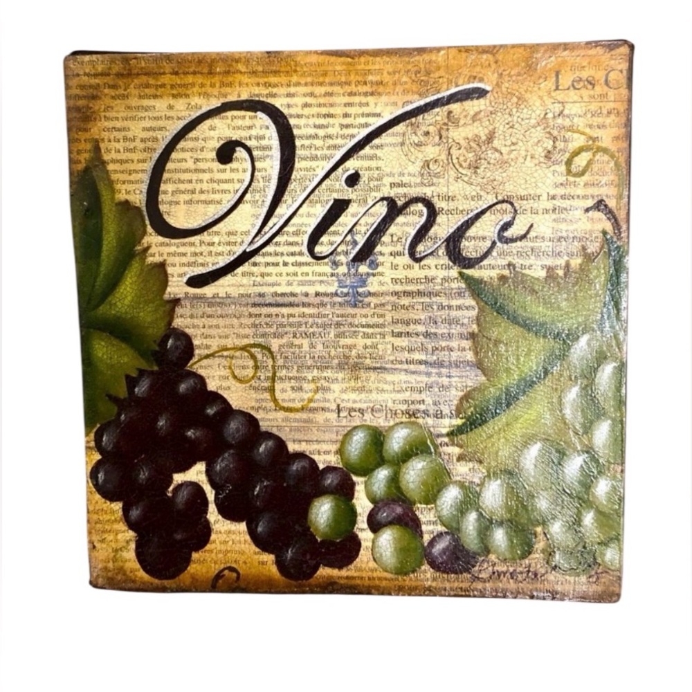 “Vino” small canvas painting
